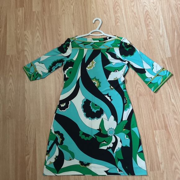 Donna. Organ Abstract Jersey Knit Dress - Picture 5 of 6